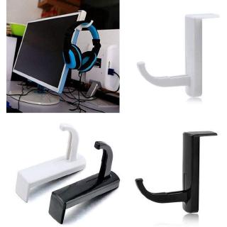 [Escolha De Valor] Fone De Ouvido Preto Com Suporte Para Monitor Gancho De Fixação Casa E Escritório
