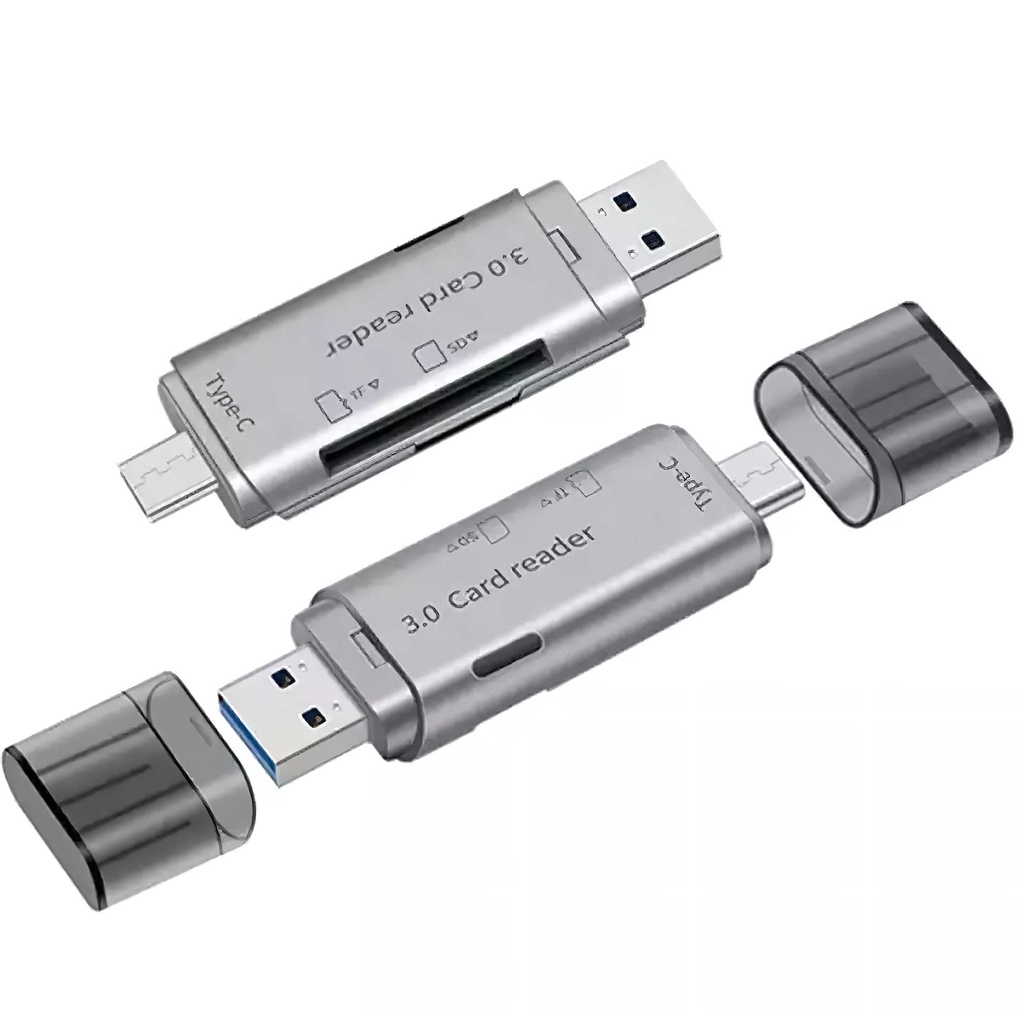 Leitor De Cartão De Memória Sd Micro Sd Tf Usb 3.0 Usb C