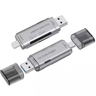 Leitor De Cartão De Memória Sd Micro Sd Tf Usb 3.0 Usb C