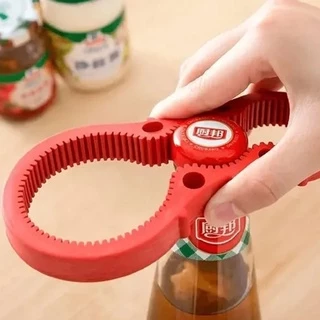 Abridor de Tampas e Potes de Vidro em Conserva Abre Fácil Recipientes de Alimentos e Bebidas 3 Tamanhos Para Casa e Cozinha Multiuso