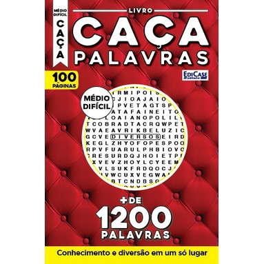 Livro Caça-Palavras + - Nível: Médio/ Difícil - Livros de Caça