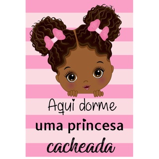 Menina cacheada - Poster decorativo