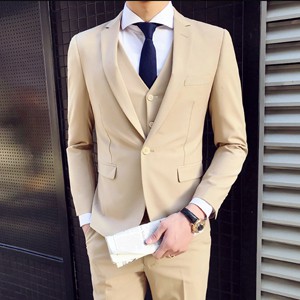 3pçs Terno Slim Fit Masculino Confortável E Elegante / Terno De Três ...