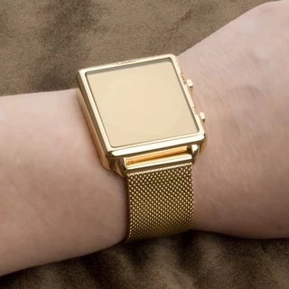 Relogio Feminino Digital Dourado espelhado Euro EUJHS31BAMS/4D Original