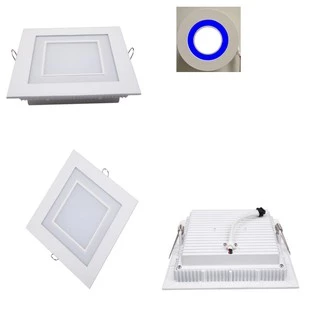 Painel Palafon Luminária Quadrado De Embutir Led 10w Azul Bivolt