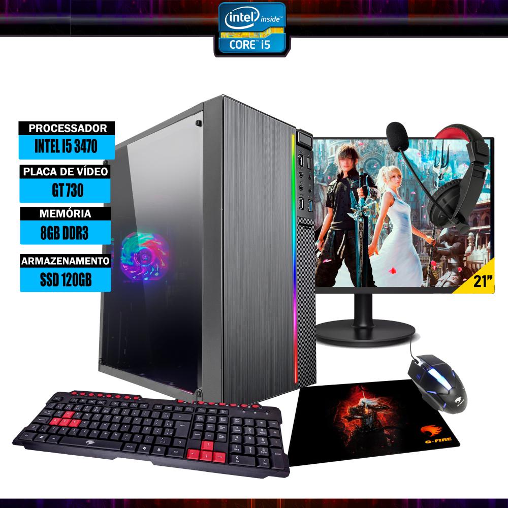 Pc Gamer Completo Aires GT 730 4GB 8GB Hd 500GB Wi-fi