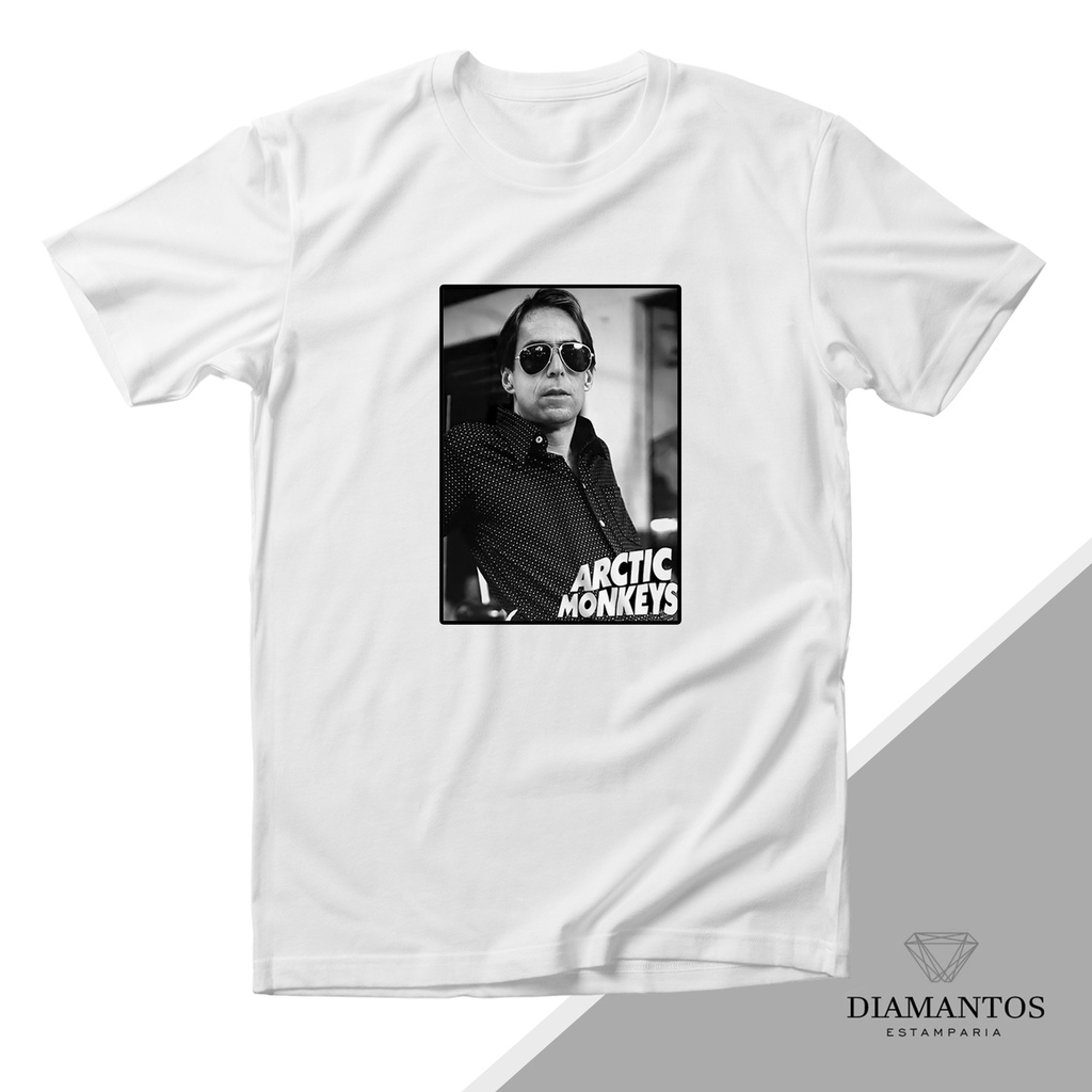 Camiseta Agostinho Carrara Arctic Monkeys MALHA COM ELASTANO | Shopee ...