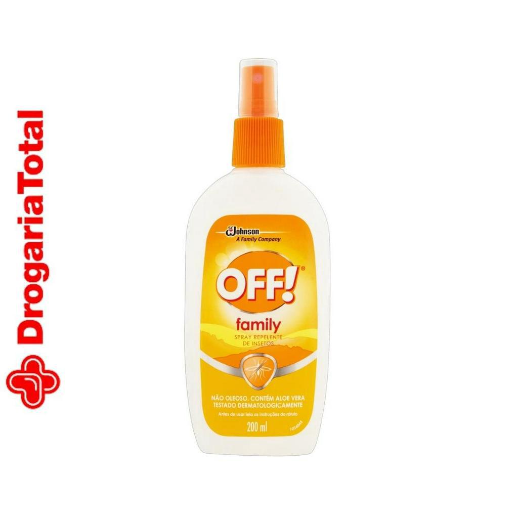 Repelente De Insetos Off! Spray Family 200ml | Shopee Brasil