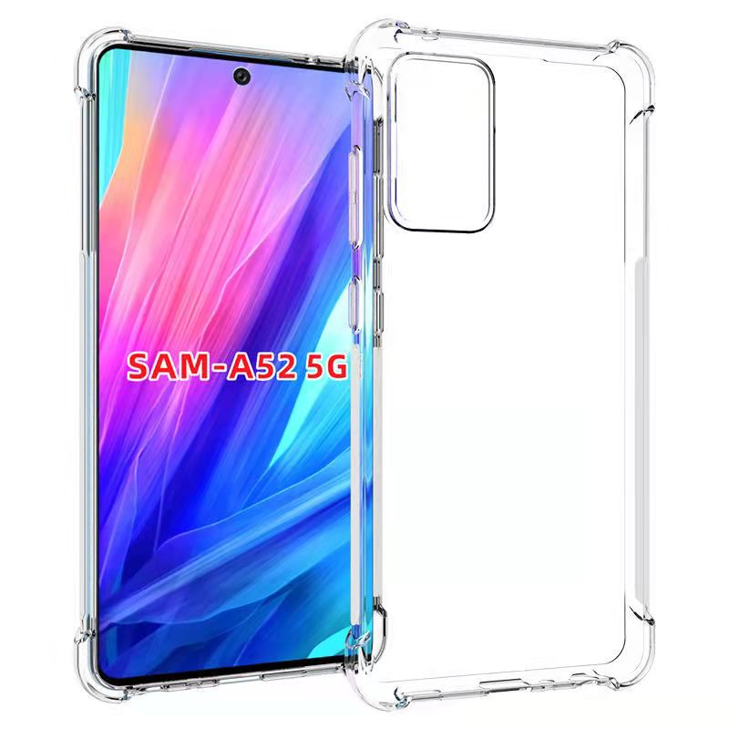 capa transparente com borda Anti Shock Samsung calaxy A A02/A02S/A12/A22 4G/A32 4G/A32 5G/A52/A72/M02/M12/M32/M62