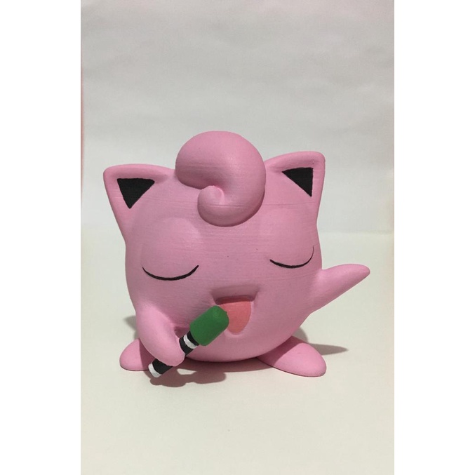 Jigglypuff Pokémon Estátua Decorativa Fofo E Leve Plástico