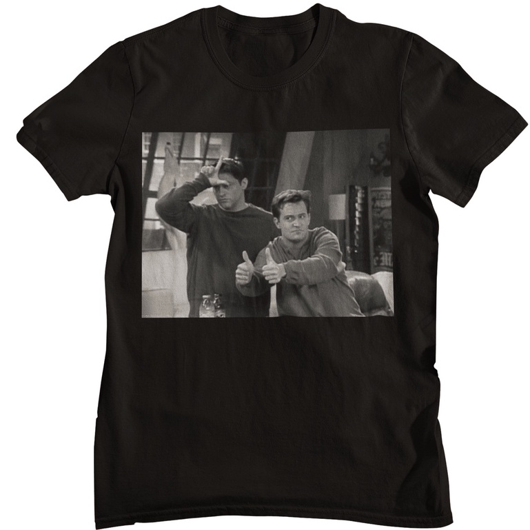 Camiseta Friends Chandler e Joey Unissex Em Algodão