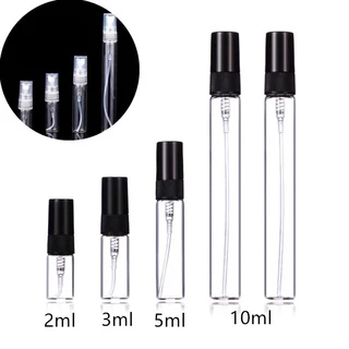 5 Pcs 2/3/5/10 Ml Frasco De Perfume Recarregáveis De Vidro Portátil Spray/Atomizador Recipiente Viagem Garrafa Bomba