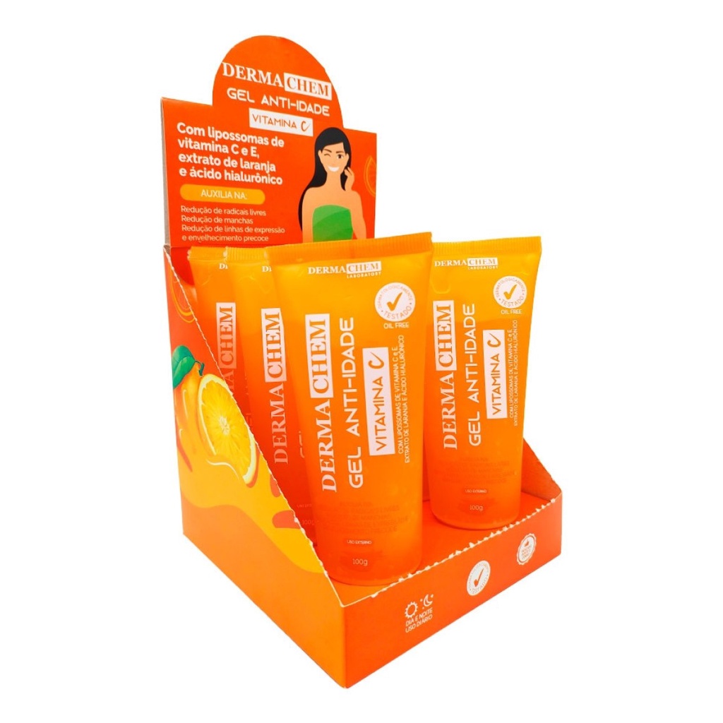 Gel Anti Idade Vitamina C Box C Un Dermachem G Shopee Brasil