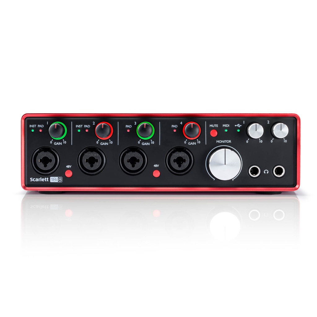 Interface de Áudio Scarlett 18i8 Focusrite Shopee Brasil
