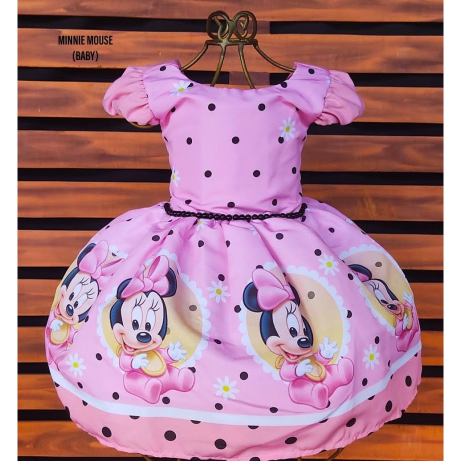 Roupa da store minnie bebê rosa