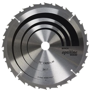 Disco de Serra 305mm p/ Madeira Bosch 24 Dentes de Widea Optiline Wood - 12"