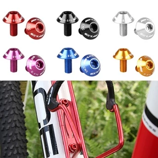 2 Pcs 12mm Parafuso De Alumínio Garrafa De Bicicleta Gaiola Parafusos Da Água Montar Titular MTB Vtt Ciclismo De Estrada Acessórios 6 Cor