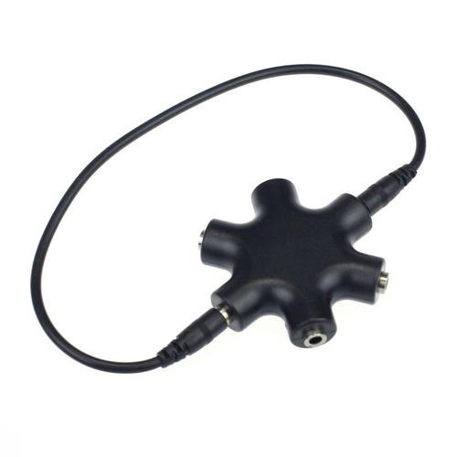 Adaptador Duplicador Fone De Ouvido 5 Saidas P2 Femea