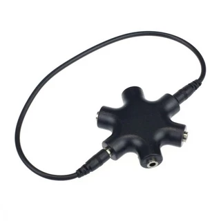 Adaptador Duplicador Fone De Ouvido 5 Saidas P2 Femea