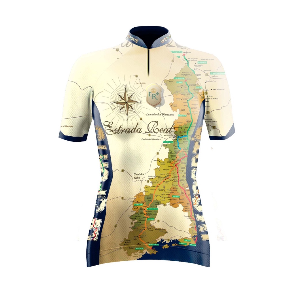 Camisa ciclismo feminina store personalizada