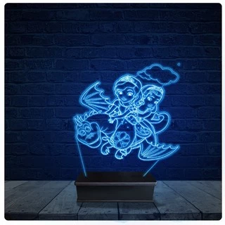 Luminária Led Acrilico Abajur - Princesa Desenho Infantil 16