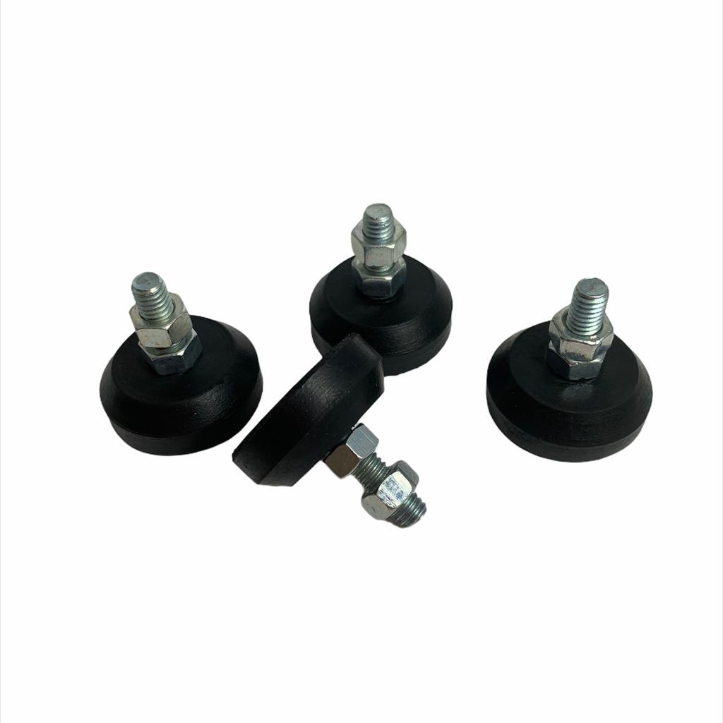 PÉ NIVELADOR/SAPATA DE BORRACHA 4CM PARAFUSO 5/16 POLEGADA