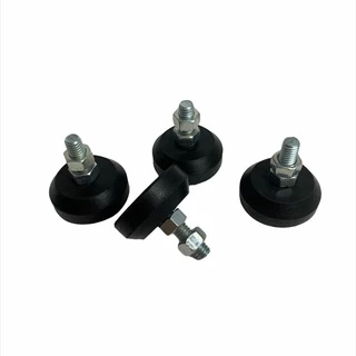 PÉ NIVELADOR/SAPATA DE BORRACHA 4CM PARAFUSO 5/16 POLEGADA