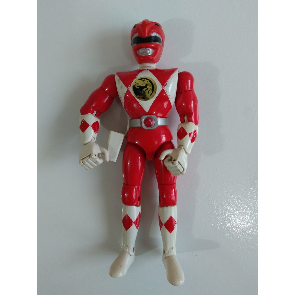 Boneco Antigo Power Rangers Ranger Vermelho Cm Shopee Brasil