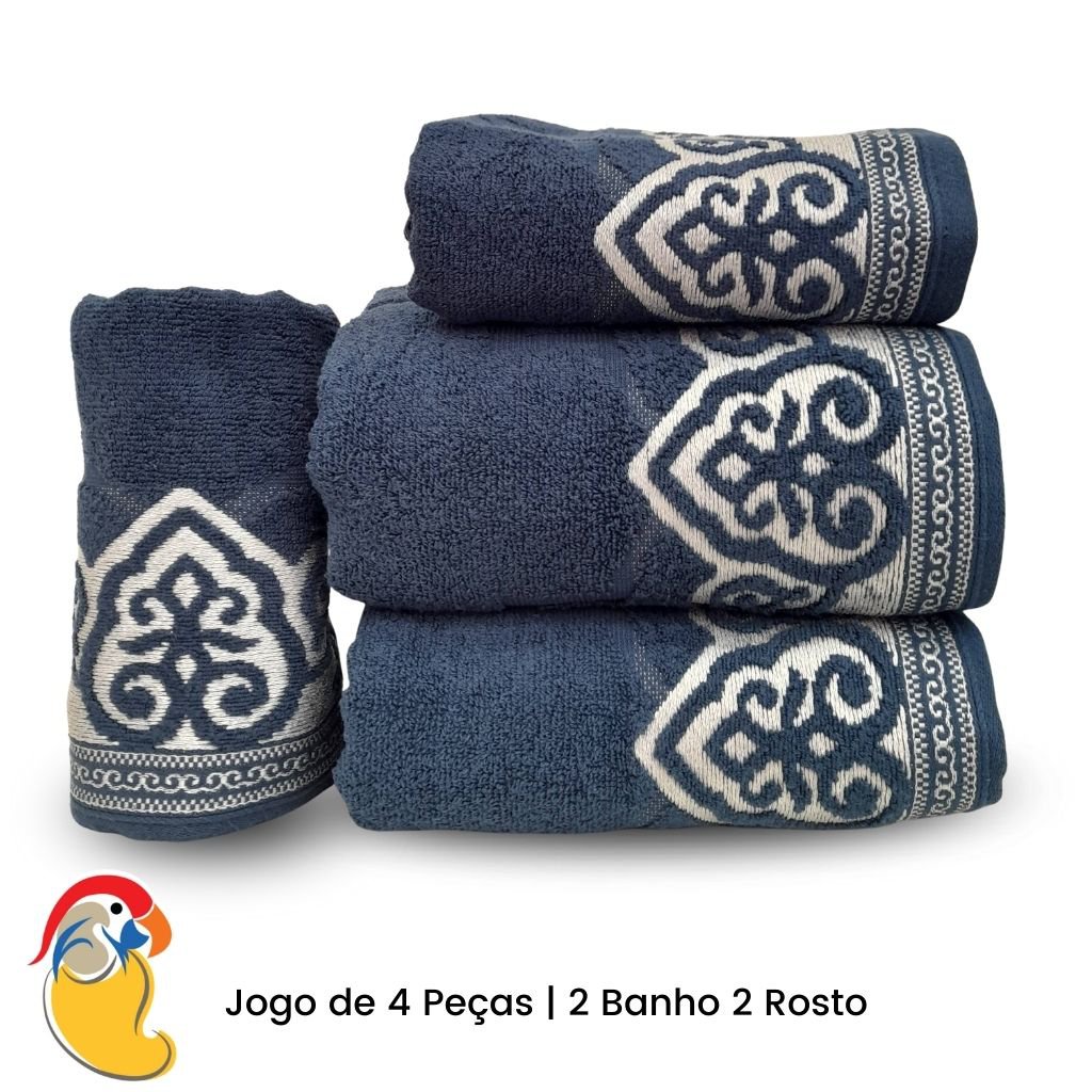 Jogo de Toalhas 8 Peças Comfort - 4 Banho e 4 Rosto