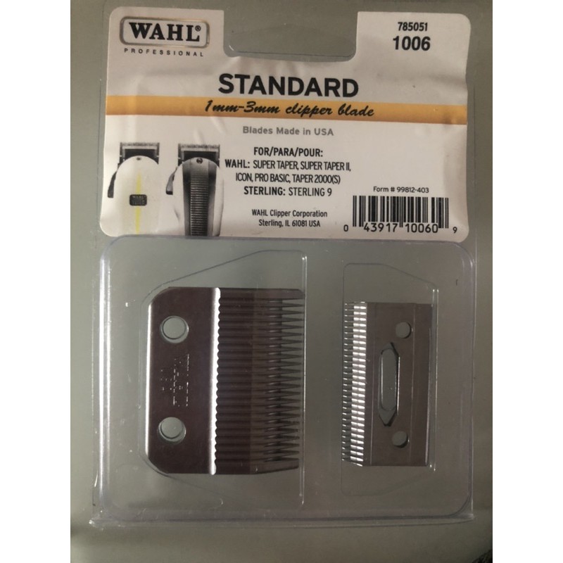 Lâmina Wahl Taper Standard #1006