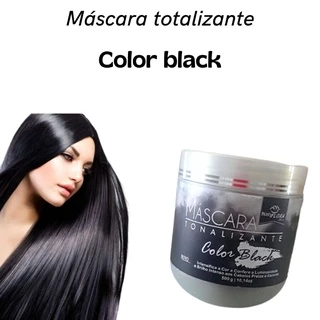 Atacado 10 Máscaras tonalizante color black cabelos pretos e escuros 500g