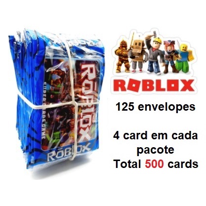 Kit Lembrancinha Jogo Roblox Com 50 Envelopes = 200 Cards