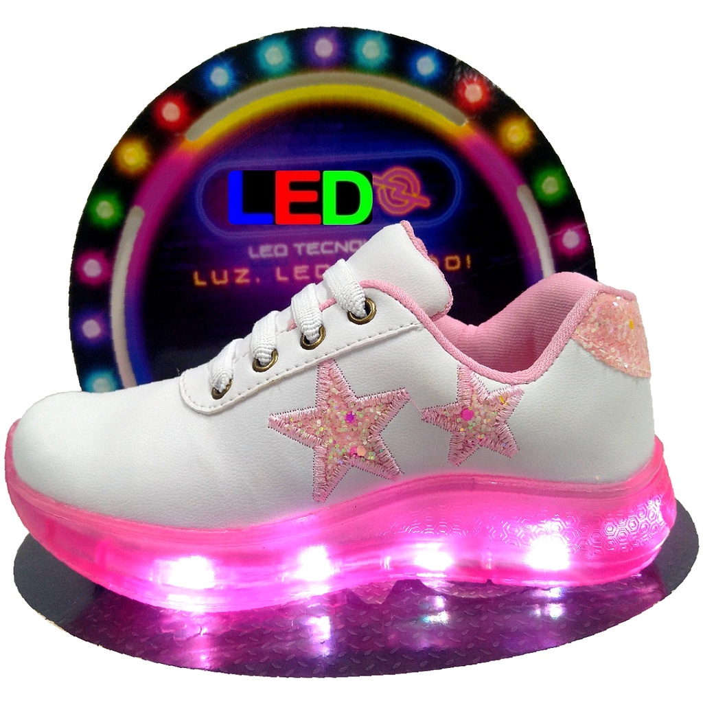 Tenis de best sale led infantil recarregavel