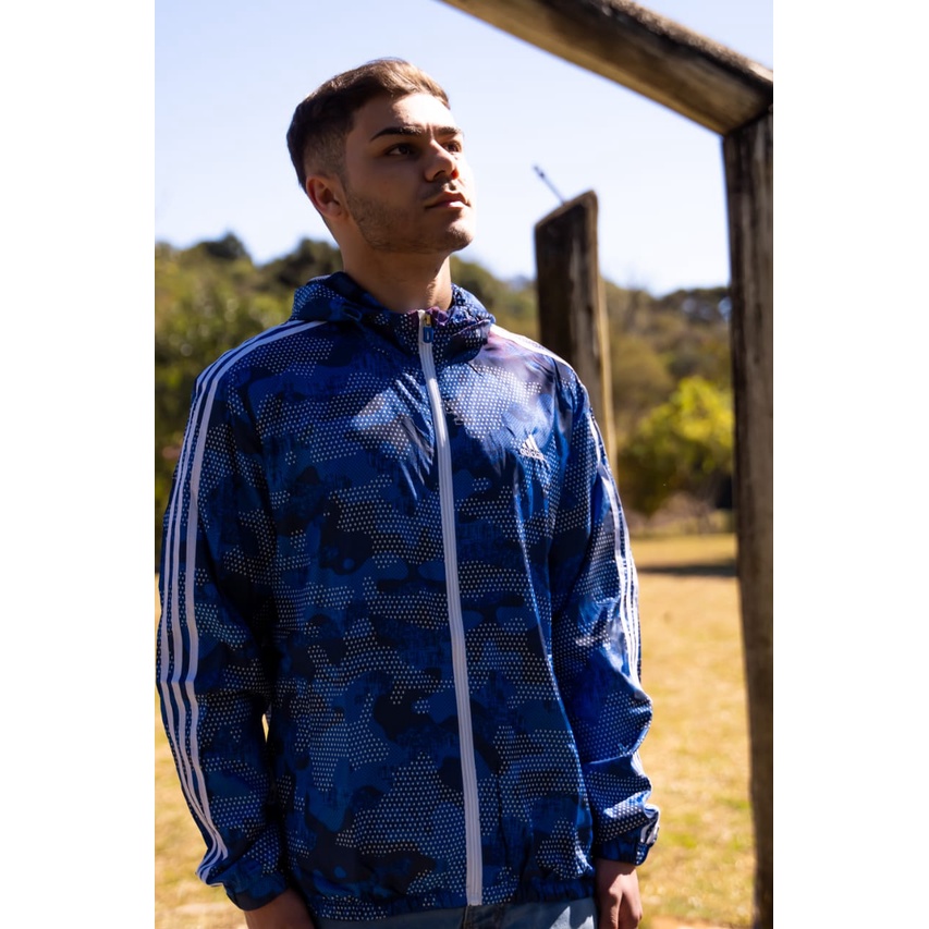 Jaqueta masculina adidas impermeável hot sale original