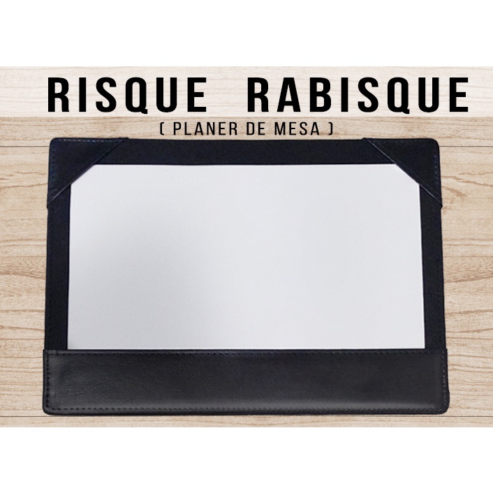 Risque Rabisque A4 em Couro Sintético preto
