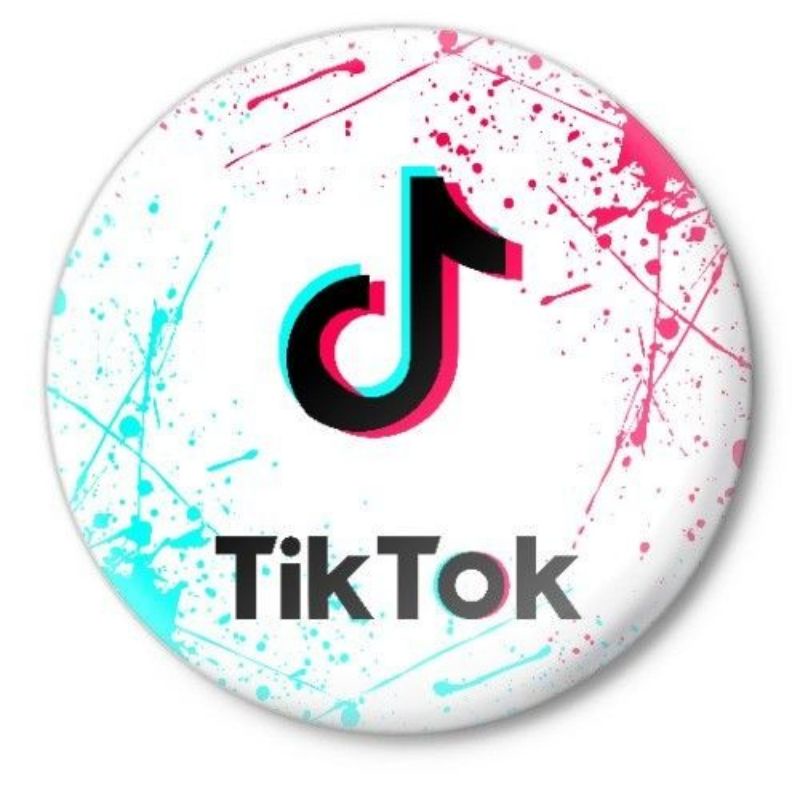 Adesivo redondo tik tok png