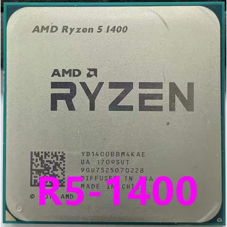 Processador De CPU AMD Ryzen 5 1400 R5 1400 3.2 GHz Quad-Core YD1400BBM4KAE AM4