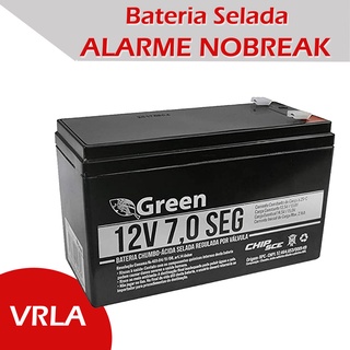 Bateria 12v 7ah Selada VRLA para Alarme Nobreak Cerca Eletrica