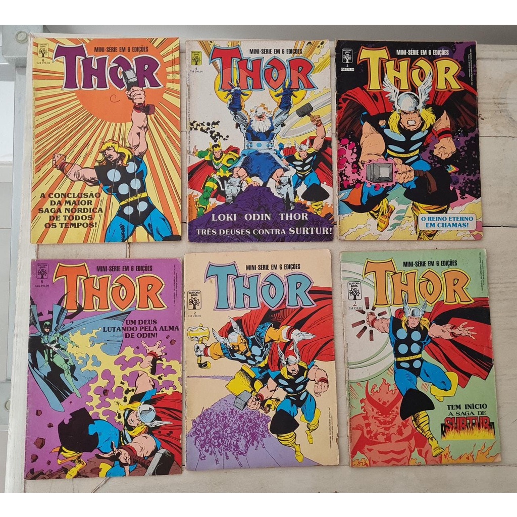 Thor Mini série - Abril - 1 a 6 - Completa | Shopee Brasil