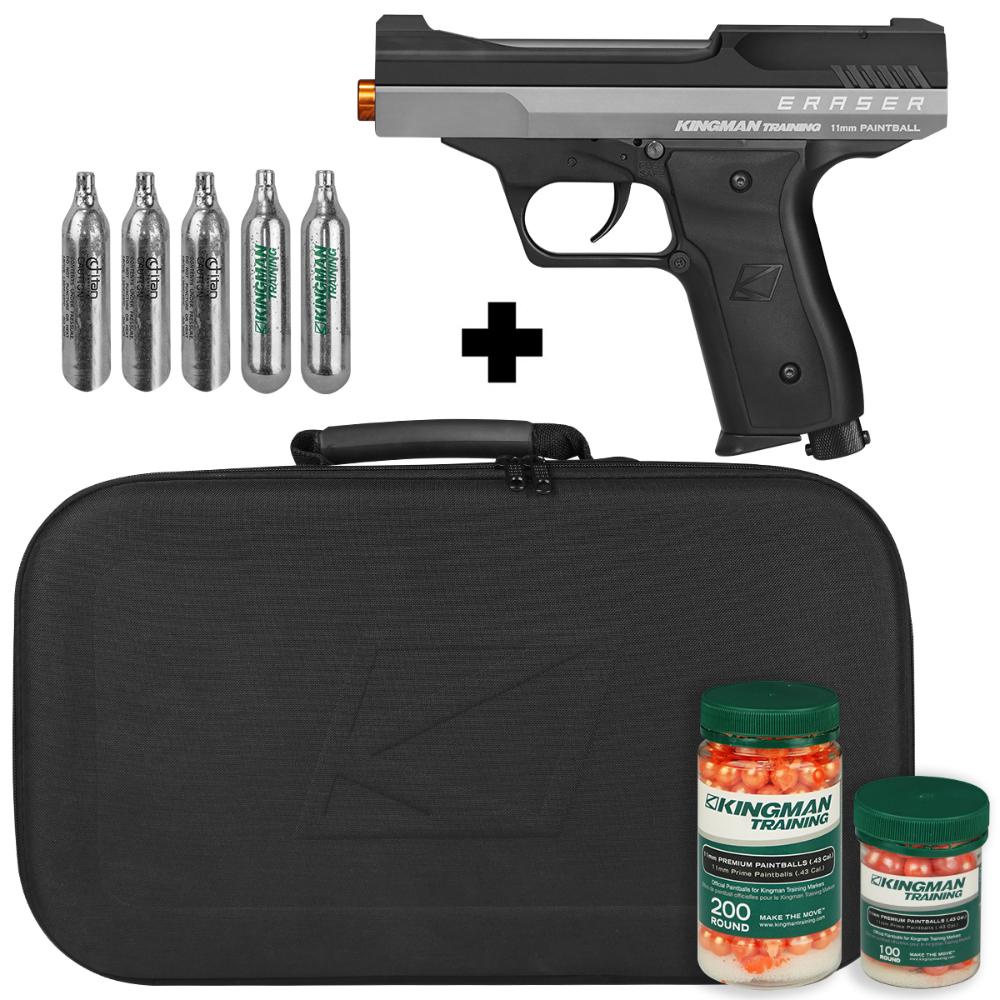 Pistola Paintball Co2 Kingman Training Eraser Calibre 11mm Shopee Brasil