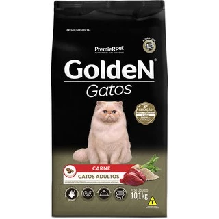 Ração Golden Gatos Adultos Carne 10kg