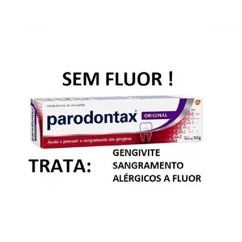 Pasta De Dente Creme Dental Para Gengivite Parodontax Sem Fluor ...