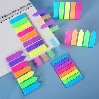 125 Folhas Marcador de Página Flag Plástico 5 cores Fluorescentes Adesivo