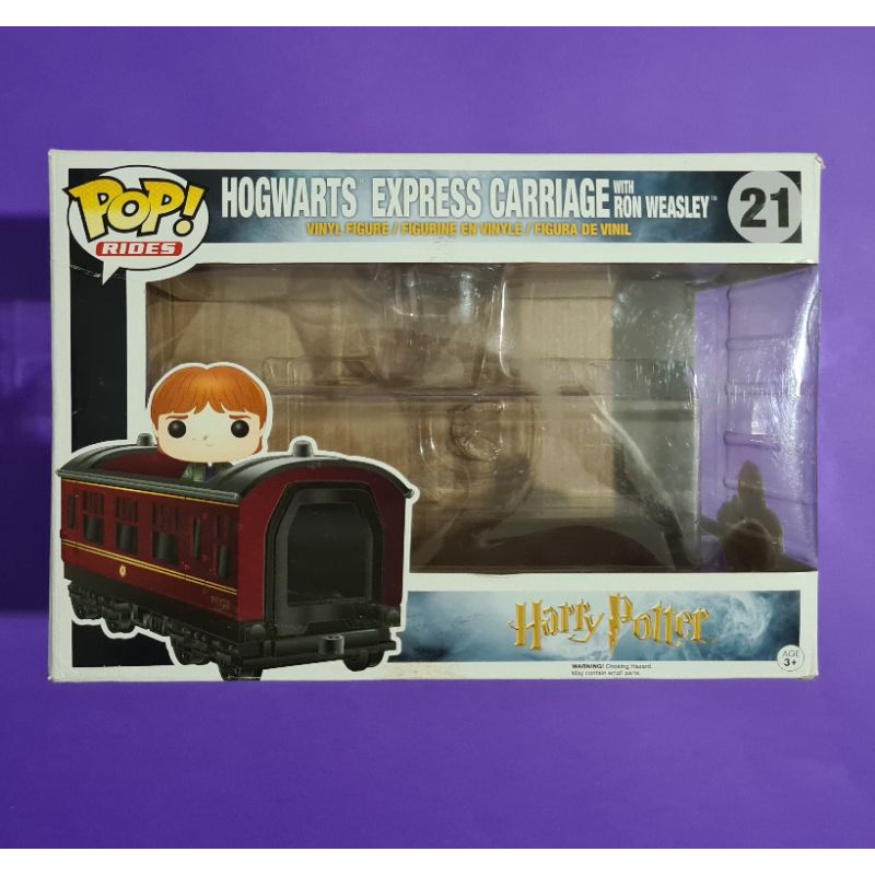 POP! Rides Harry Potter: Hogwarts Express Carriage com Ron Weasley - Funko