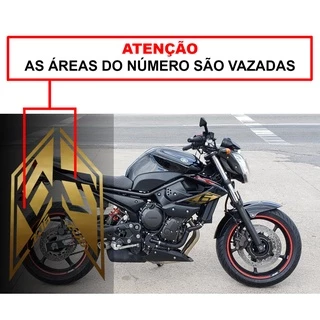 adesivo para carenagem asa lateral xj6 antiga (2008 a 2012)