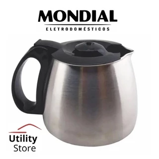 Jarra Em Inox Para Cafeteira Mondial Dolce Arome 18 Cafés - Preta