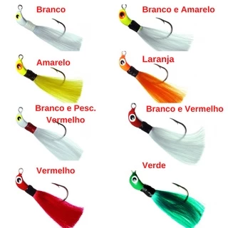 Isca Artificial para pesca jig Lori Xuxinha 8g 6cm Tucunaré Traíra Robalo Dourado