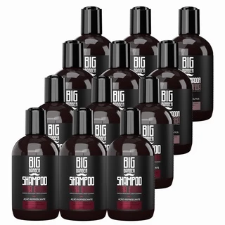 Kit Shampoo + Condicionador Para Barba Big Barber 250ml Caixa Com 12 Unidades