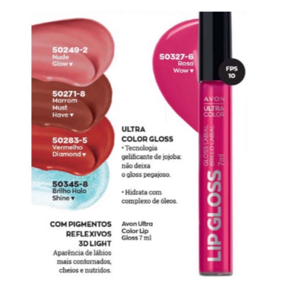 Gloss Labial Avon Ultra Color LIP GLOSS - 7ml (ESCOLHA O SEU)