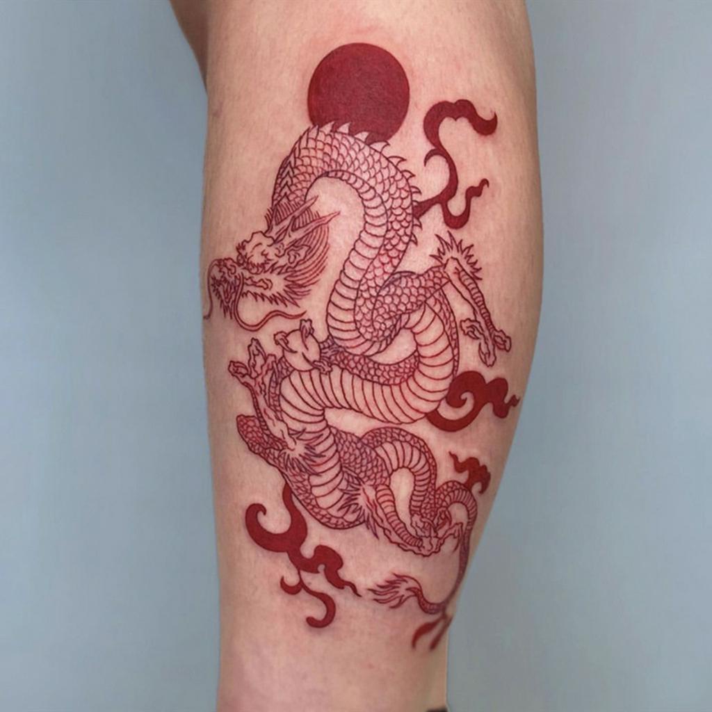 1 Tatuagem adesiva de tatuagem de cobra vermelha à prova d'água tatuagem temporária de longa duração